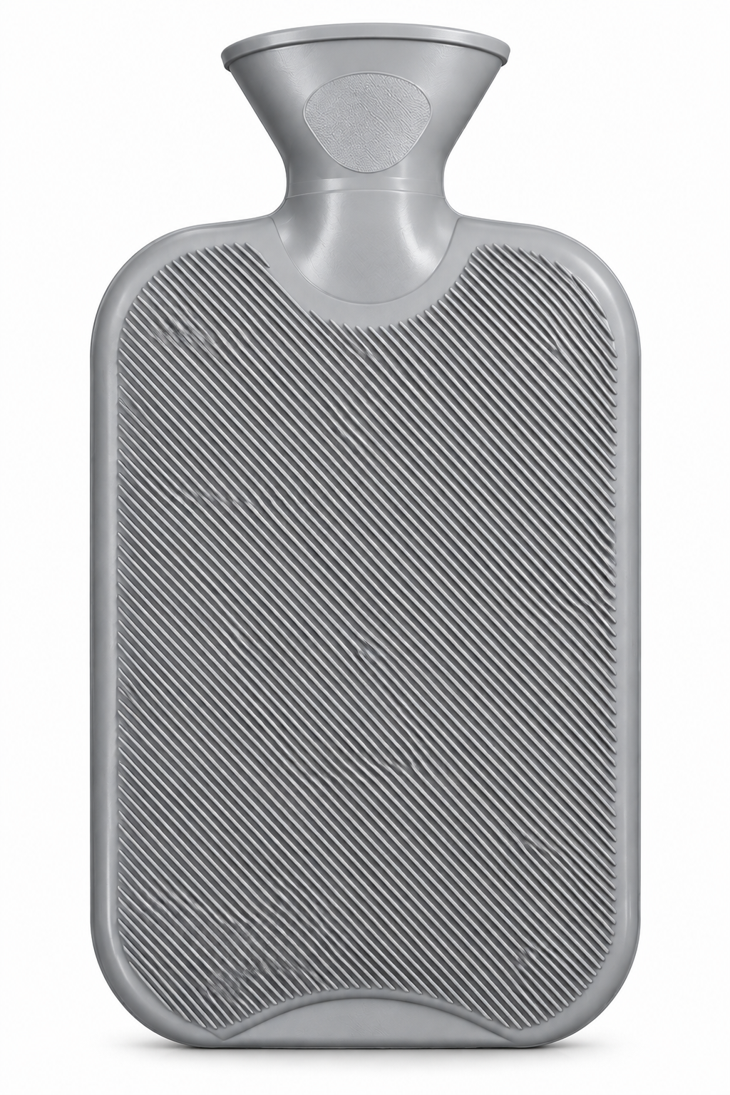Bouillotte à Eau Chaude 2 L en Caoutchouc – Bouillotte Réutilisable avec Surface Rainurée