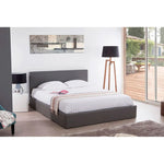 Lit coffre 2 places BASTIEN simili cuir sommier inclus