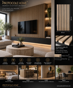 Panneau Acoustique Wood Veneer Chêne Clair – 120 × 60 cm – PACK DE 4 PIECES