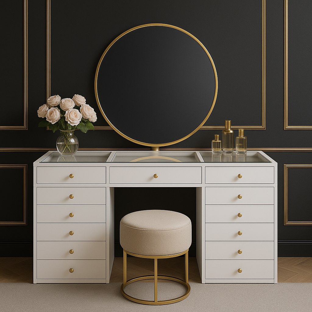 Coiffeuse CHIC avec 13 tiroir QUALITE PREMIUM