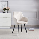 Lot de chaises CANVAS pieds en Métal noir, Chrome, et Gold