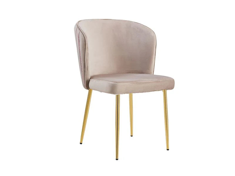 Lot de chaises moderne DIANA gold velours