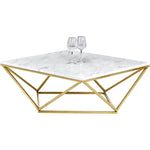 Table basse carrée ALINA XXL gold