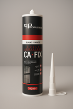 PROTOCOLE HOME   CA-FIX - Colle Acrylique Multi Matériaux Haute Adhérence | Tube 310 ml | Blanc