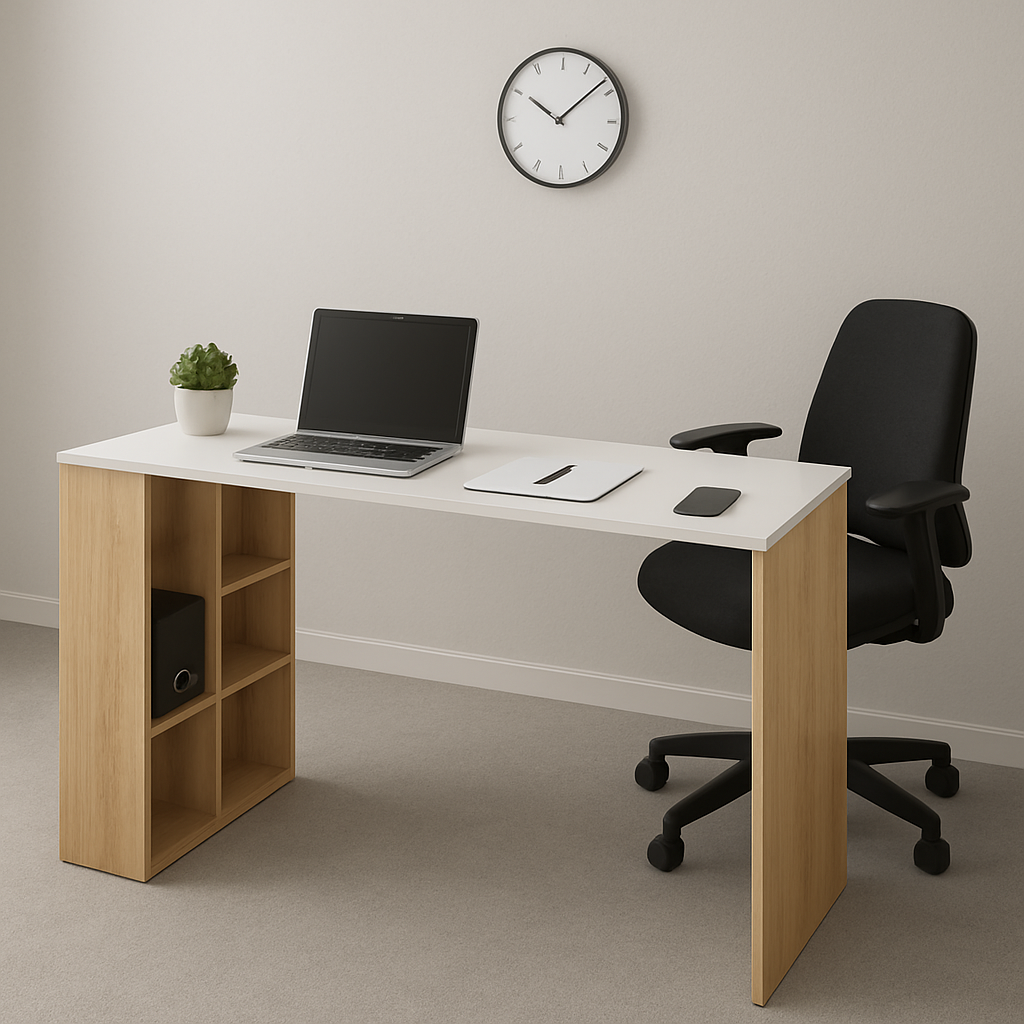 Bureau avec 10 niche de rangement