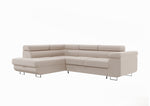 Canapé D'angle Convertible Tony Beige ou Gris