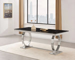 Table à manger 6 à 8 personnes OMEGA verre 180x90 cm
